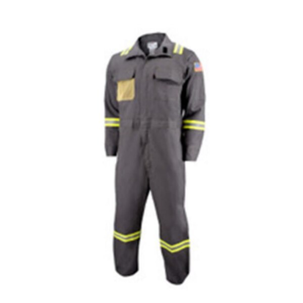 7oz FR Ripstop Weave Coveralls - Grey with Reflective Tape - GSS-FR-CRL ...